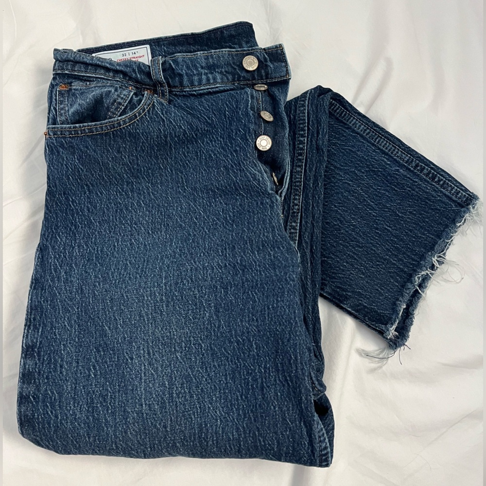 GAP Women's Straight Leg Jeans - Dark Blue